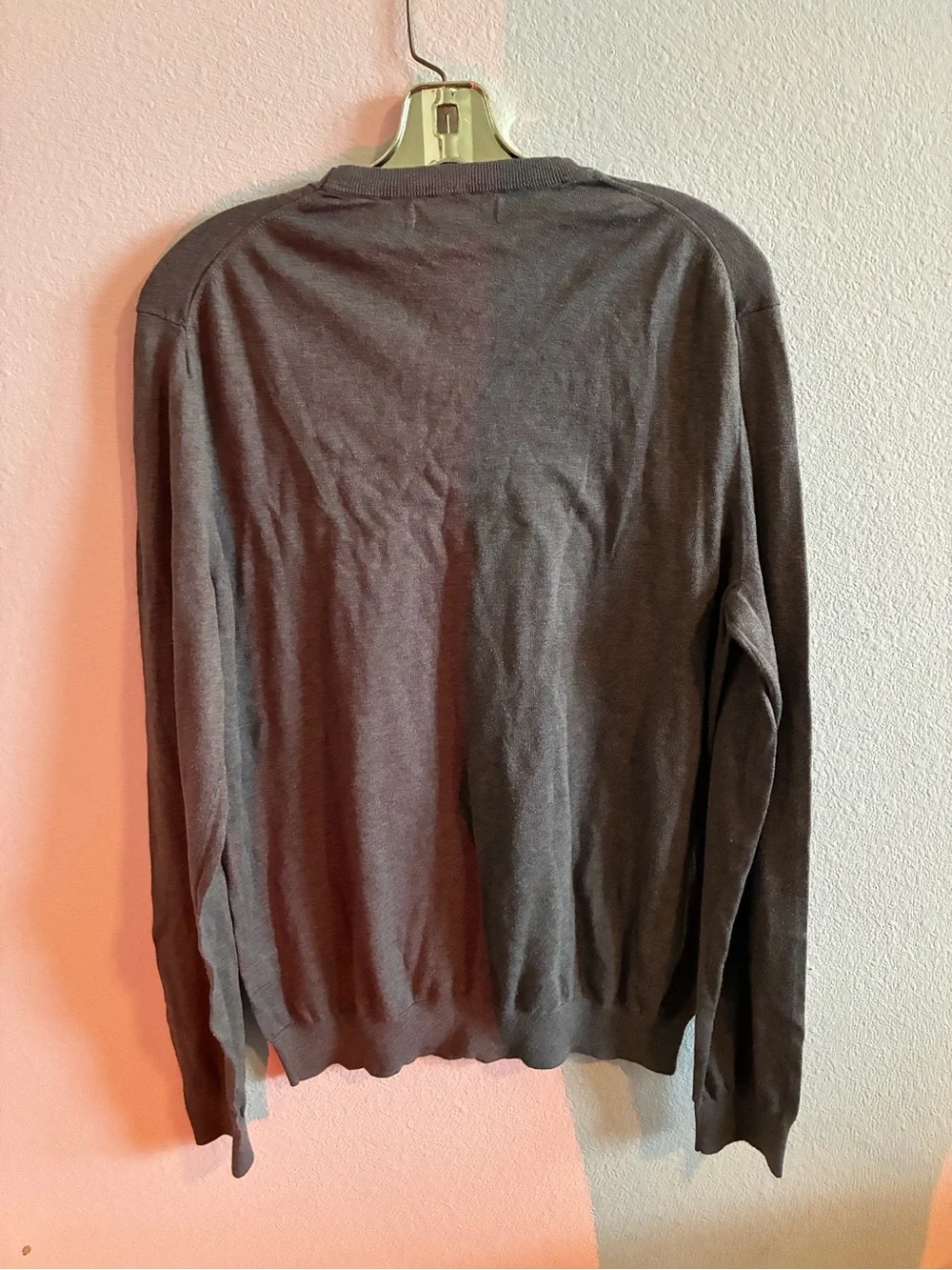 Banana Republic Men's Silk Cotton Blend Crewneck Sweater in Taupe